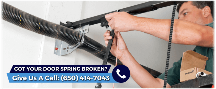 Broken Garage Door Spring Burlingame CA